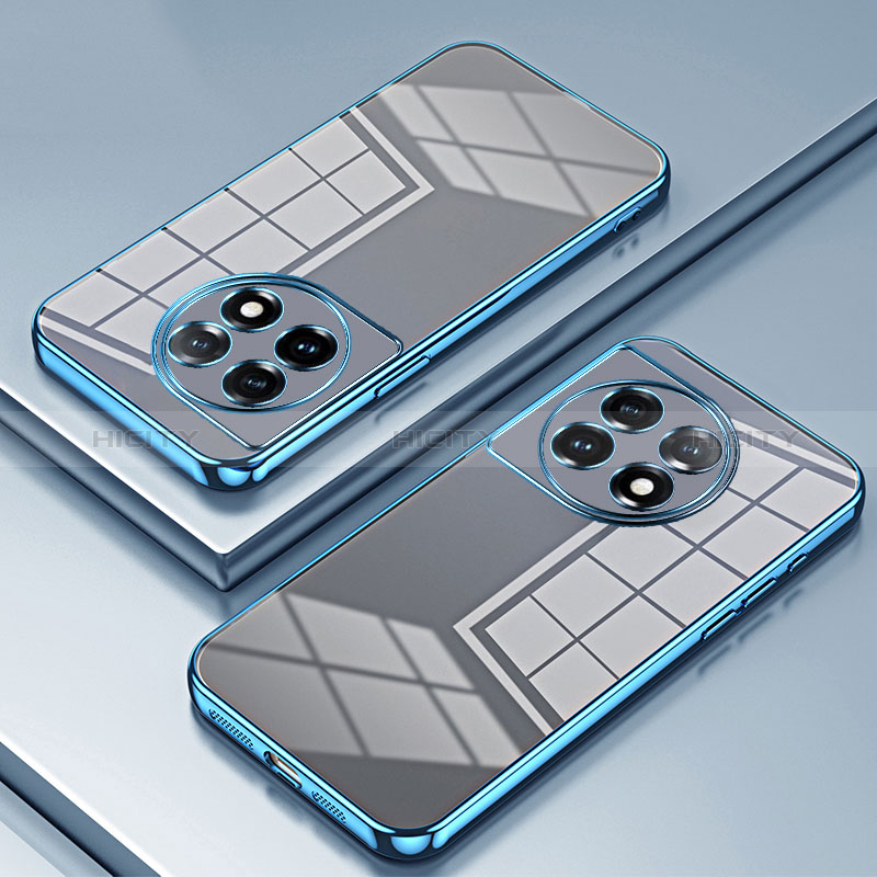 Custodia Silicone Trasparente Ultra Sottile Cover Morbida SY1 per OnePlus 11 5G Blu