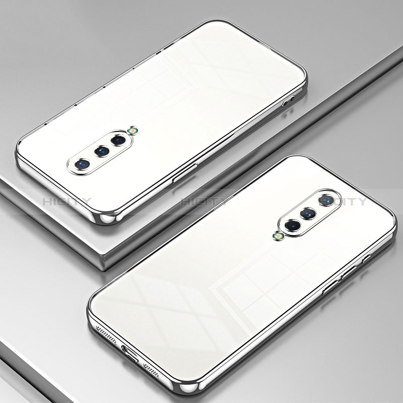 Custodia Silicone Trasparente Ultra Sottile Cover Morbida SY1 per OnePlus 8