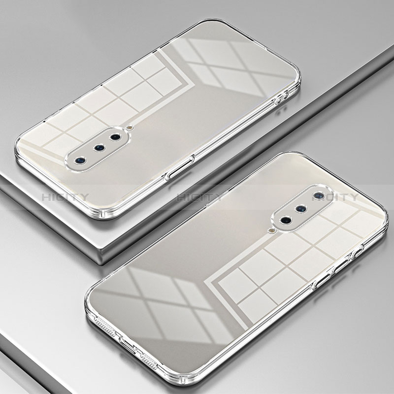 Custodia Silicone Trasparente Ultra Sottile Cover Morbida SY1 per OnePlus 8 Chiaro