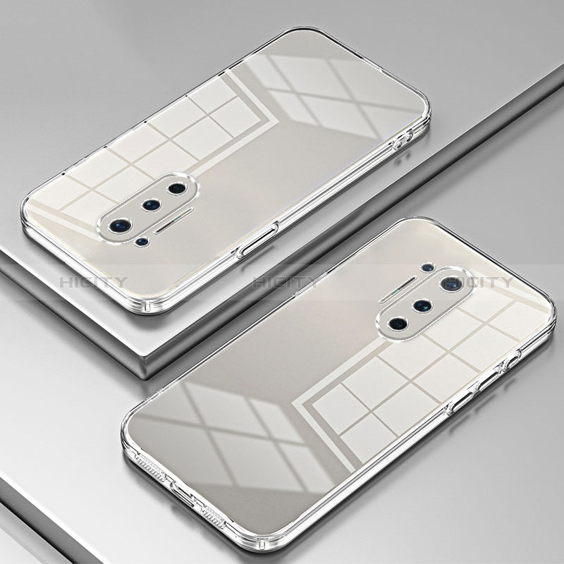 Custodia Silicone Trasparente Ultra Sottile Cover Morbida SY1 per OnePlus 8 Pro