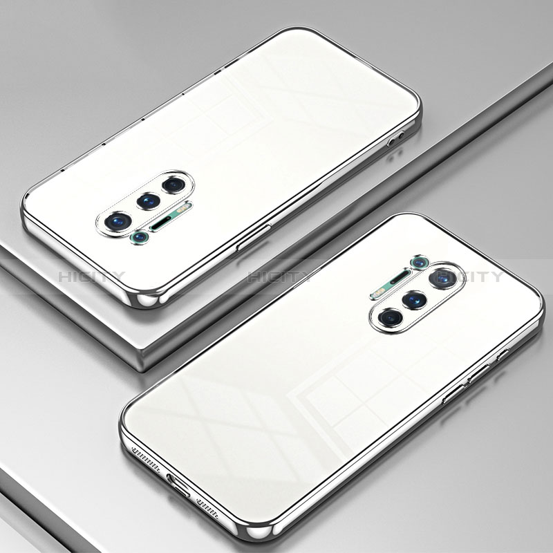 Custodia Silicone Trasparente Ultra Sottile Cover Morbida SY1 per OnePlus 8 Pro