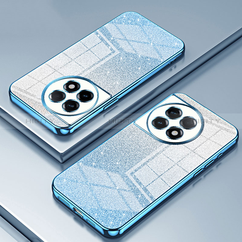 Custodia Silicone Trasparente Ultra Sottile Cover Morbida SY1 per OnePlus Ace 2 5G Blu