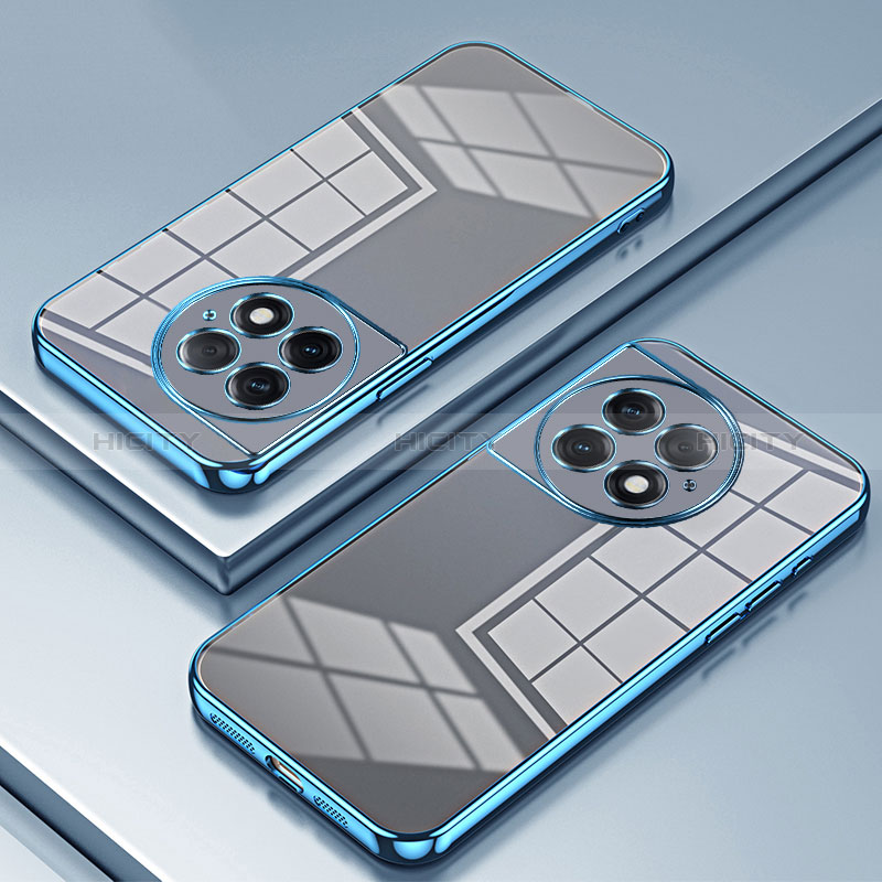 Custodia Silicone Trasparente Ultra Sottile Cover Morbida SY1 per OnePlus Ace 2 Pro 5G Blu