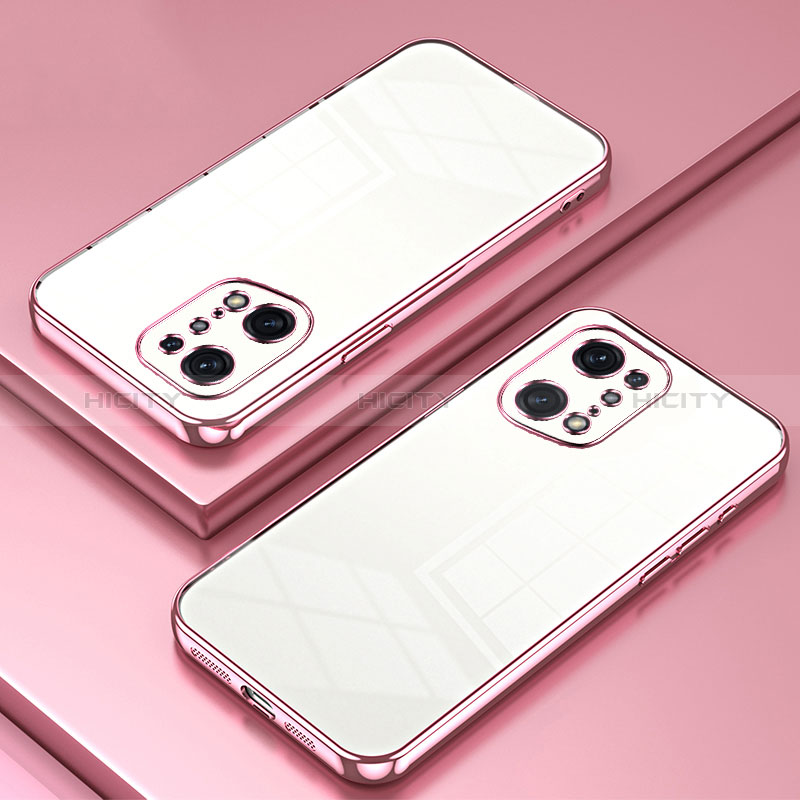 Custodia Silicone Trasparente Ultra Sottile Cover Morbida SY1 per Oppo Find X5 Pro 5G