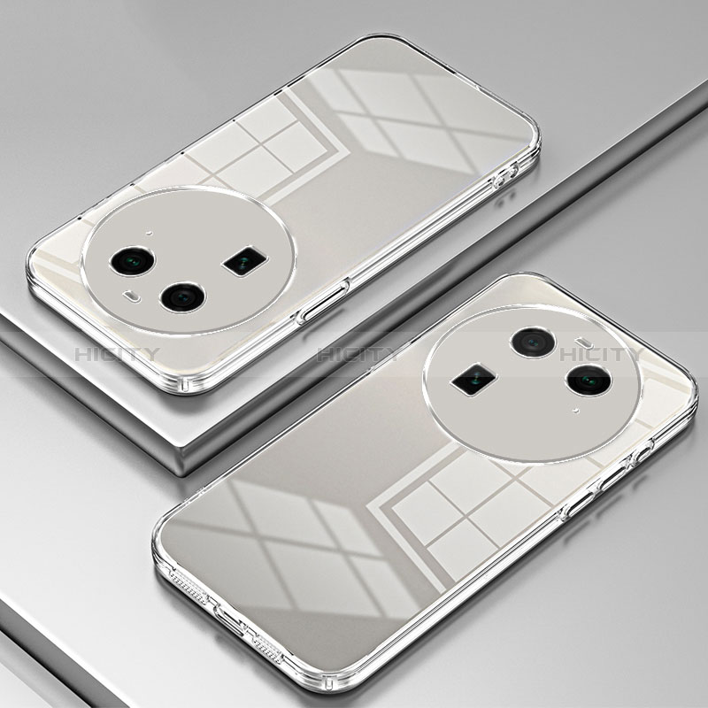 Custodia Silicone Trasparente Ultra Sottile Cover Morbida SY1 per Oppo Find X6 5G Chiaro