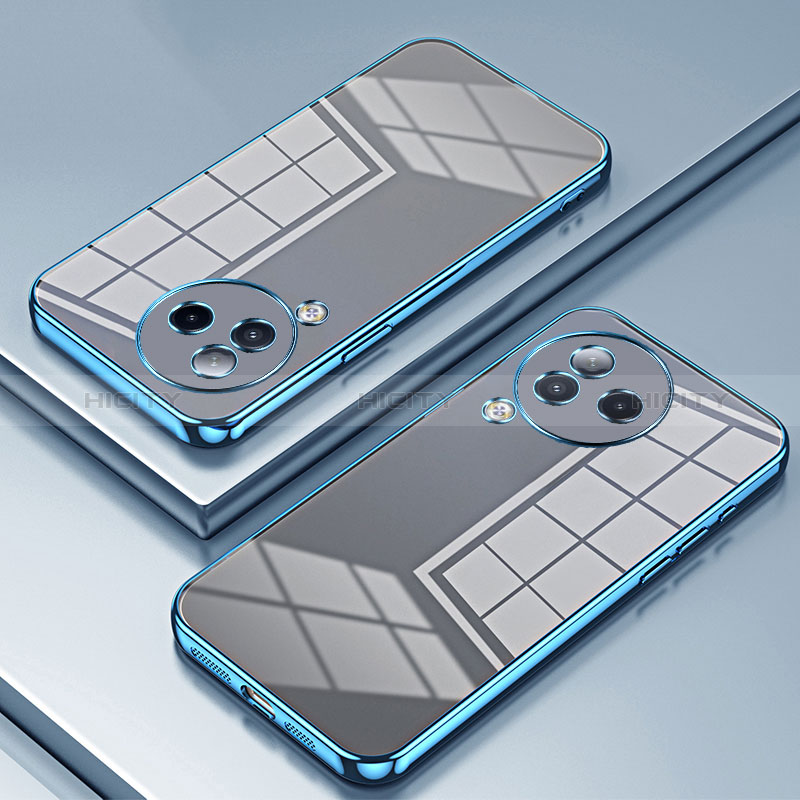 Custodia Silicone Trasparente Ultra Sottile Cover Morbida SY1 per Xiaomi Civi 3 5G Blu