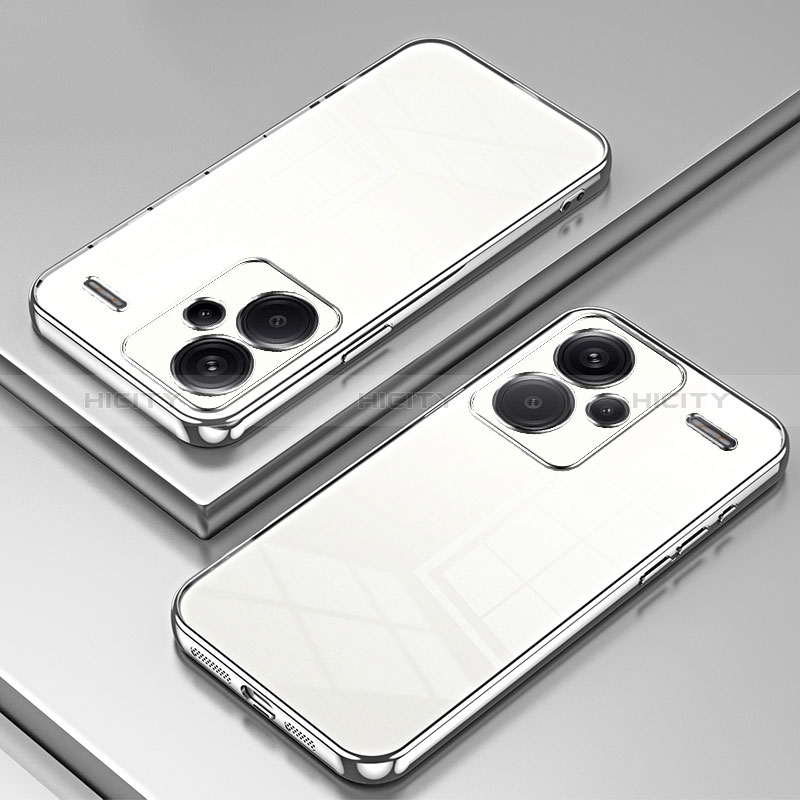 Custodia Silicone Trasparente Ultra Sottile Cover Morbida SY1 per Xiaomi Redmi Note 13 Pro+ Plus 5G