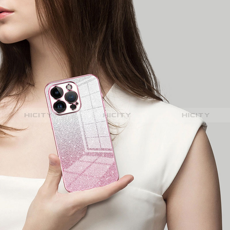 Custodia Silicone Trasparente Ultra Sottile Cover Morbida SY2 per Apple iPhone 14 Pro Max