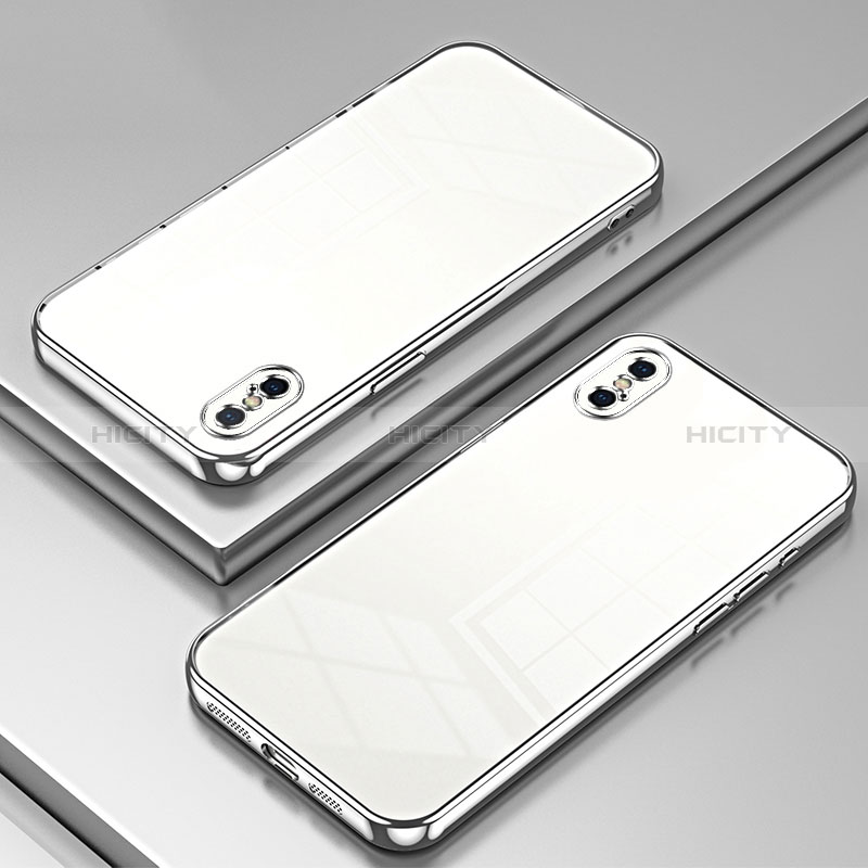 Custodia Silicone Trasparente Ultra Sottile Cover Morbida SY2 per Apple iPhone Xs Max