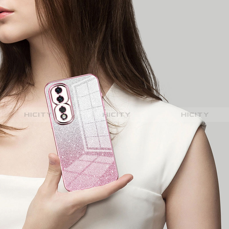Custodia Silicone Trasparente Ultra Sottile Cover Morbida SY2 per Huawei Honor 80 Pro 5G