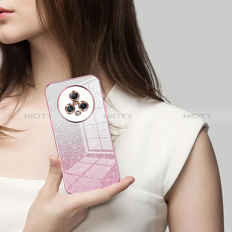 Custodia Silicone Trasparente Ultra Sottile Cover Morbida SY2 per Huawei Honor Magic5 5G