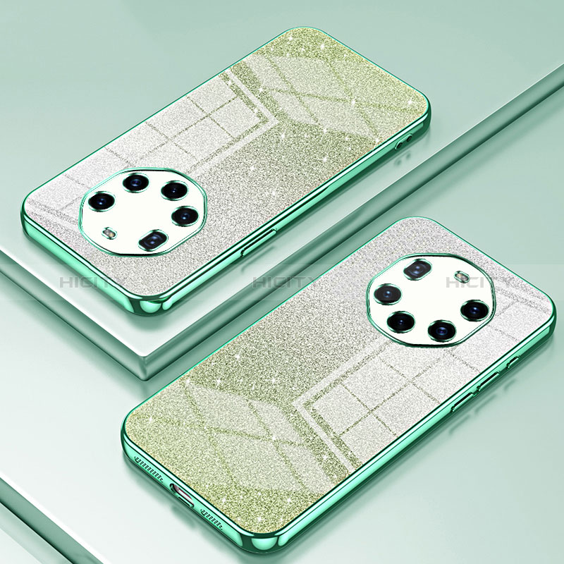 Custodia Silicone Trasparente Ultra Sottile Cover Morbida SY2 per Huawei Mate 40 RS Verde