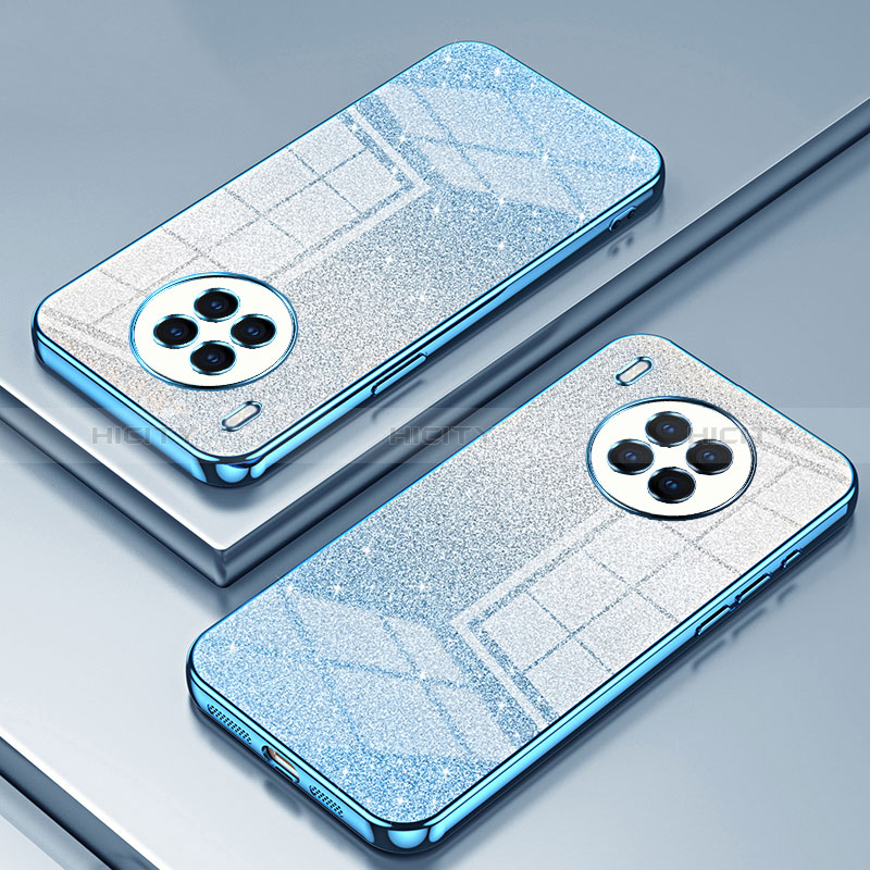 Custodia Silicone Trasparente Ultra Sottile Cover Morbida SY2 per Huawei Nova 8i Blu