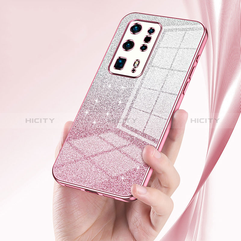 Custodia Silicone Trasparente Ultra Sottile Cover Morbida SY2 per Huawei P40 Pro+ Plus