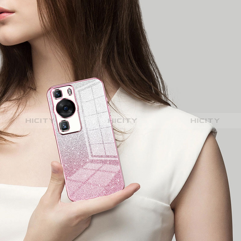 Custodia Silicone Trasparente Ultra Sottile Cover Morbida SY2 per Huawei P60