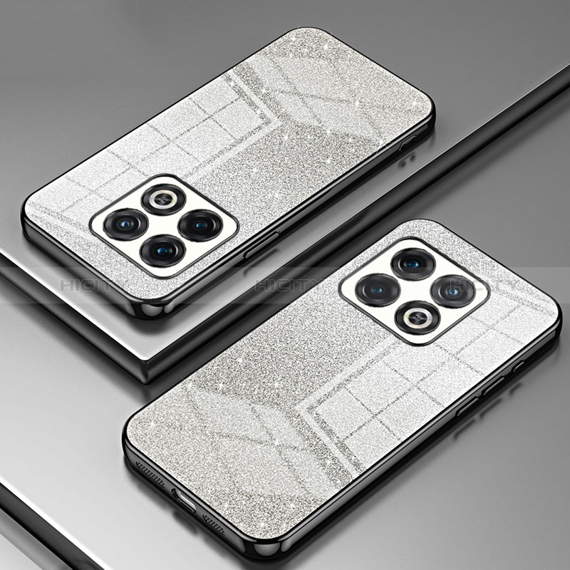 Custodia Silicone Trasparente Ultra Sottile Cover Morbida SY2 per OnePlus 10 Pro 5G Nero