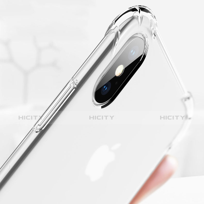 Custodia Silicone Trasparente Ultra Sottile Cover Morbida U01 per Apple iPhone X