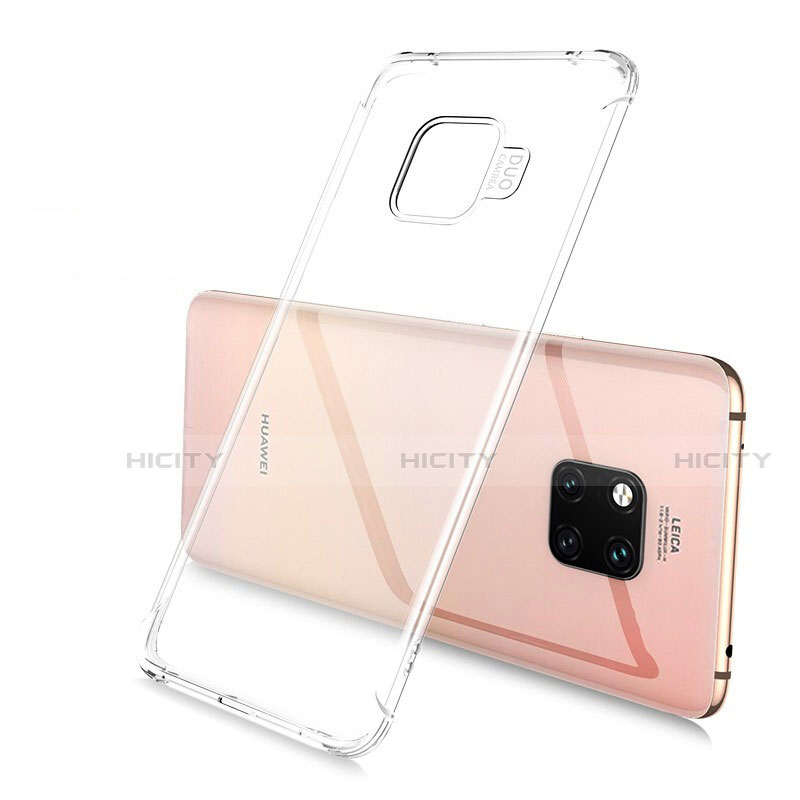 Custodia Silicone Trasparente Ultra Sottile Cover Morbida U02 per Huawei Mate 20 Pro Chiaro