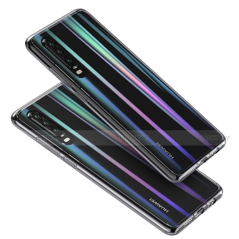 Custodia Silicone Trasparente Ultra Sottile Cover Morbida U02 per Huawei P30