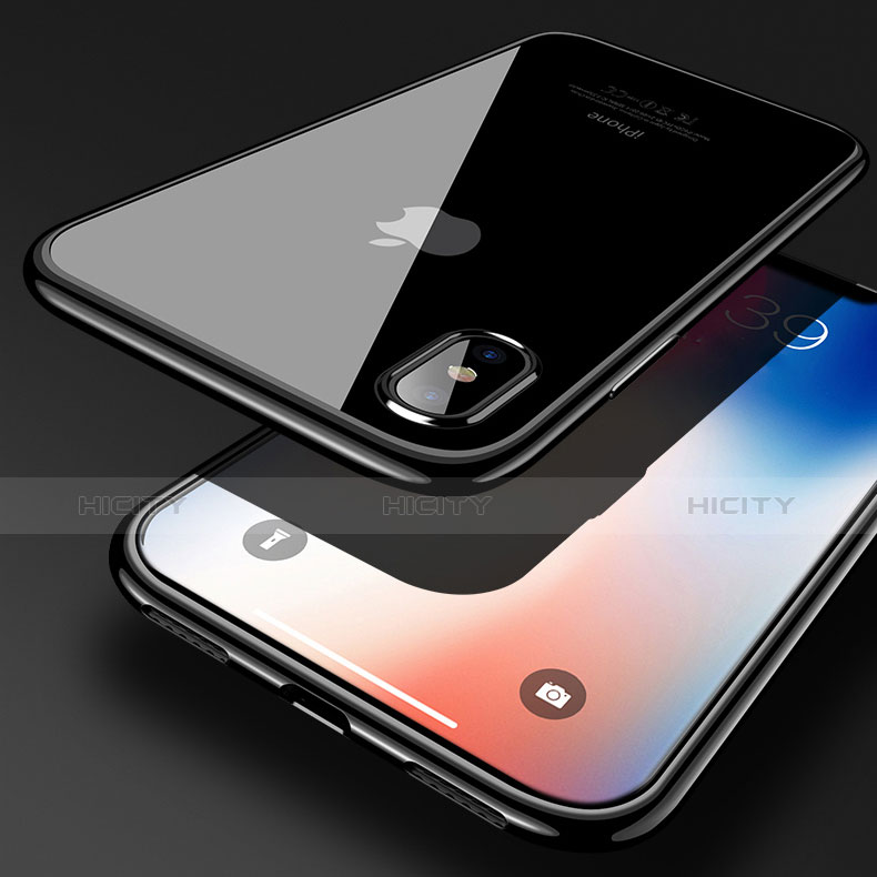 Custodia Silicone Trasparente Ultra Sottile Cover Morbida V02 per Apple iPhone Xs
