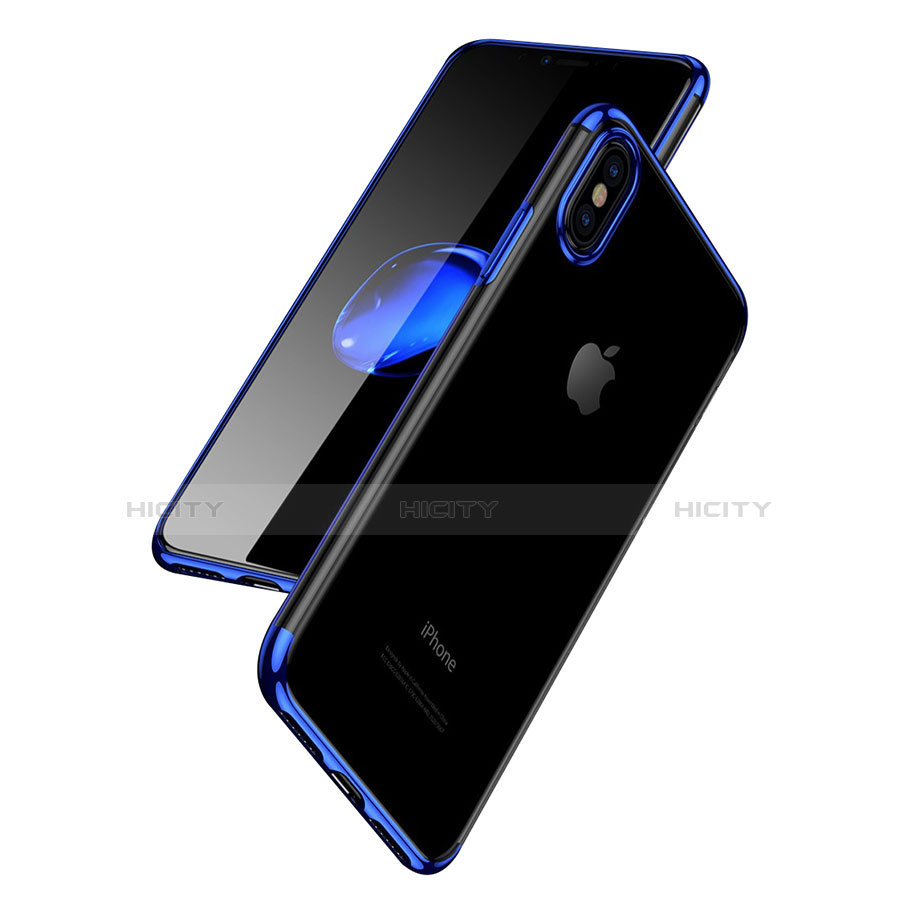 Custodia Silicone Trasparente Ultra Sottile Cover Morbida V02 per Apple iPhone Xs