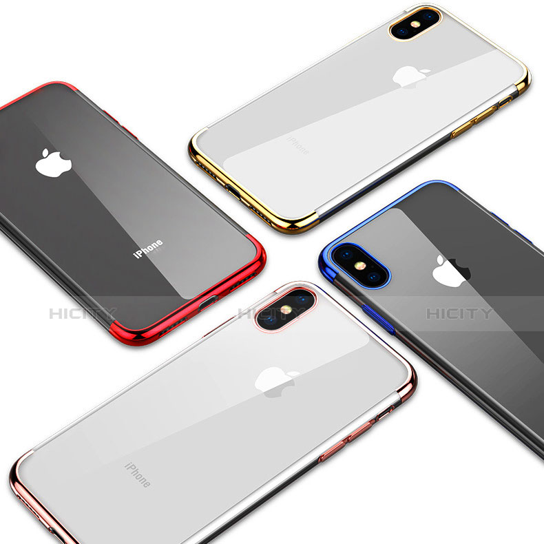 Custodia Silicone Trasparente Ultra Sottile Cover Morbida V02 per Apple iPhone Xs Max