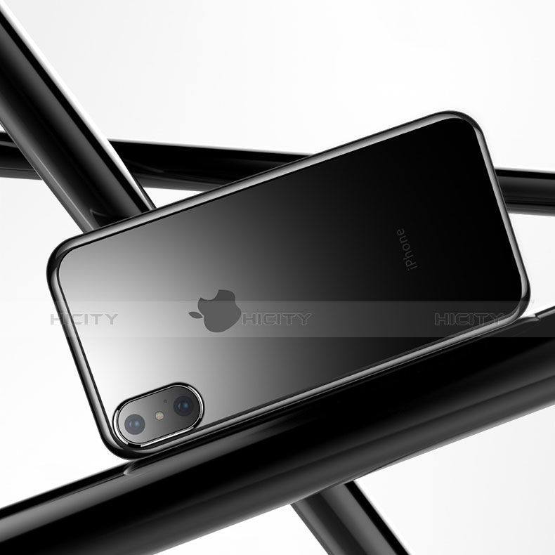 Custodia Silicone Trasparente Ultra Sottile Cover Morbida V03 per Apple iPhone X