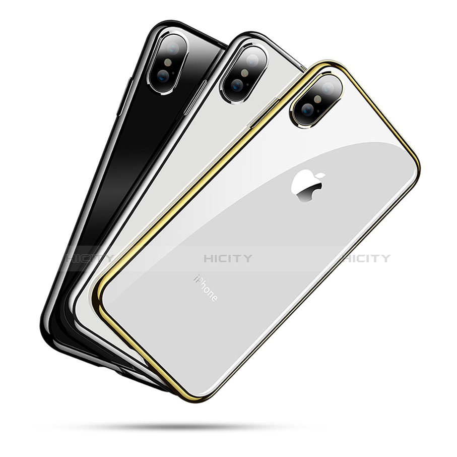 Custodia Silicone Trasparente Ultra Sottile Cover Morbida V03 per Apple iPhone Xs Max