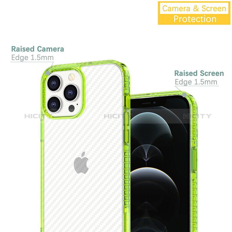 Custodia Silicone Trasparente Ultra Sottile Cover Morbida YJ1 per Apple iPhone 12 Pro Max