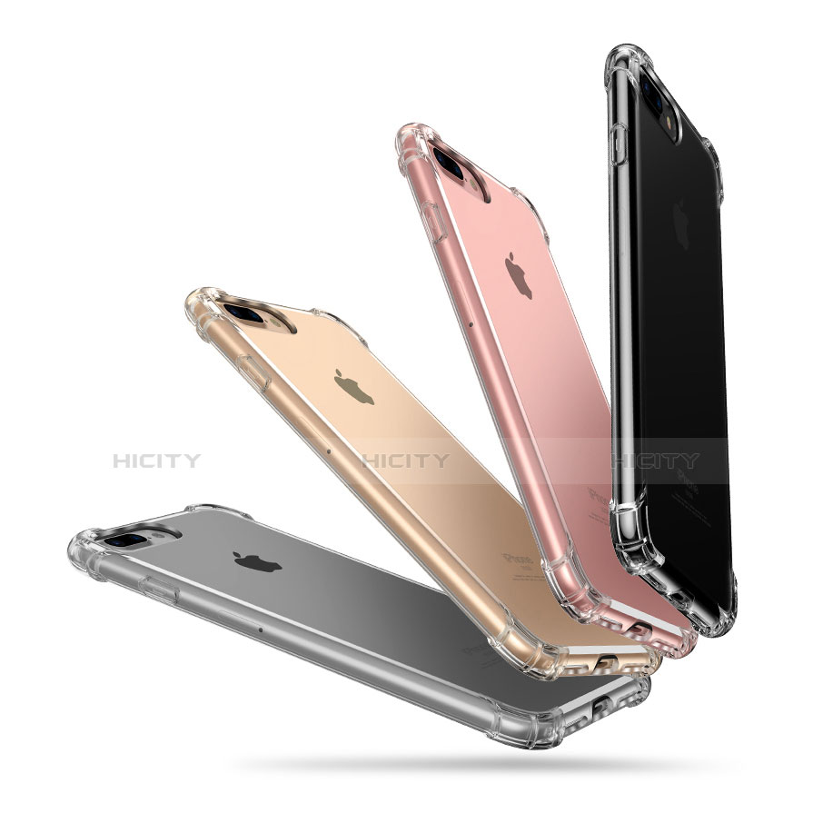 Custodia Silicone Trasparente Ultra Sottile Morbida A10 per Apple iPhone 7 Plus Chiaro