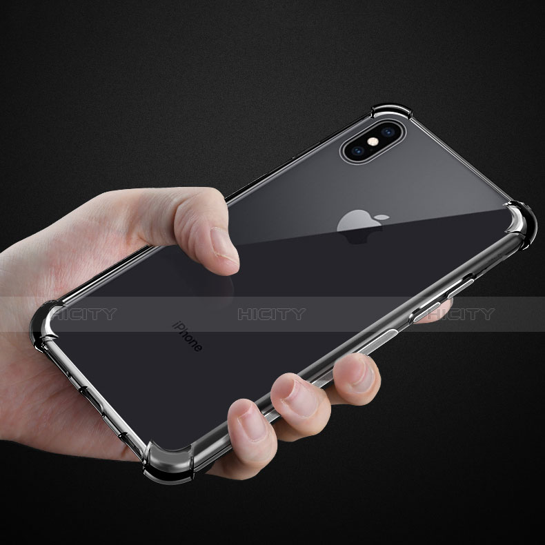 Custodia Silicone Trasparente Ultra Sottile Morbida C07 per Apple iPhone Xs Max Chiaro