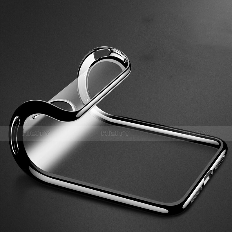 Custodia Silicone Trasparente Ultra Sottile Morbida C11 per Apple iPhone Xs Max Nero