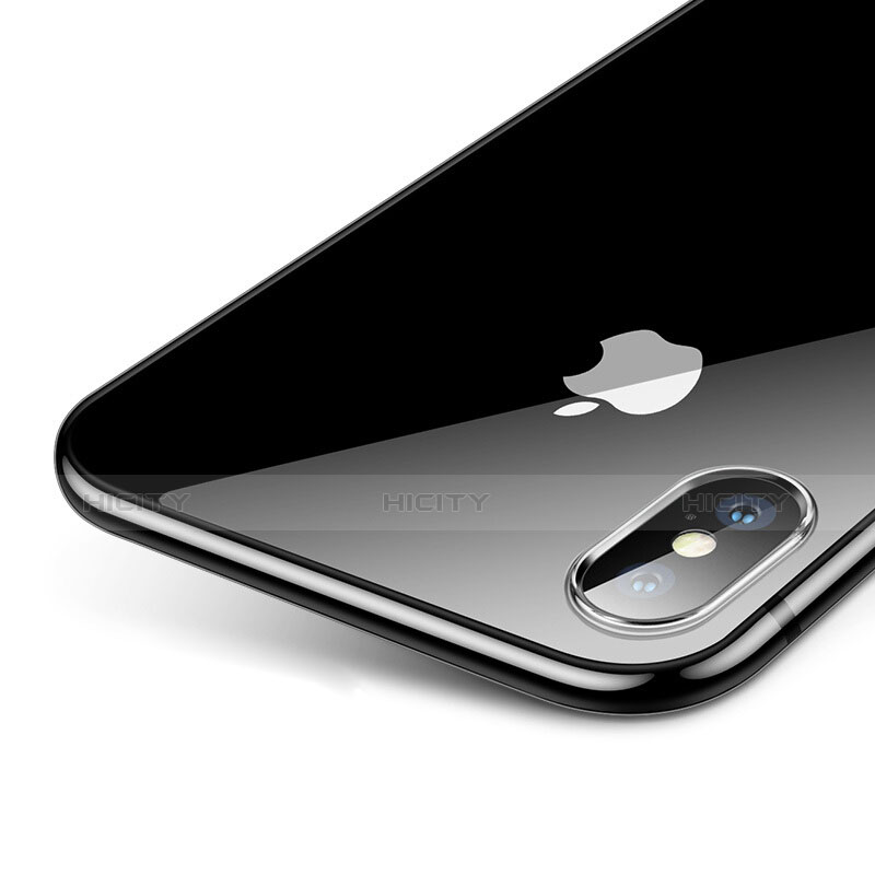 Custodia Silicone Trasparente Ultra Sottile Morbida C12 per Apple iPhone Xs Argento