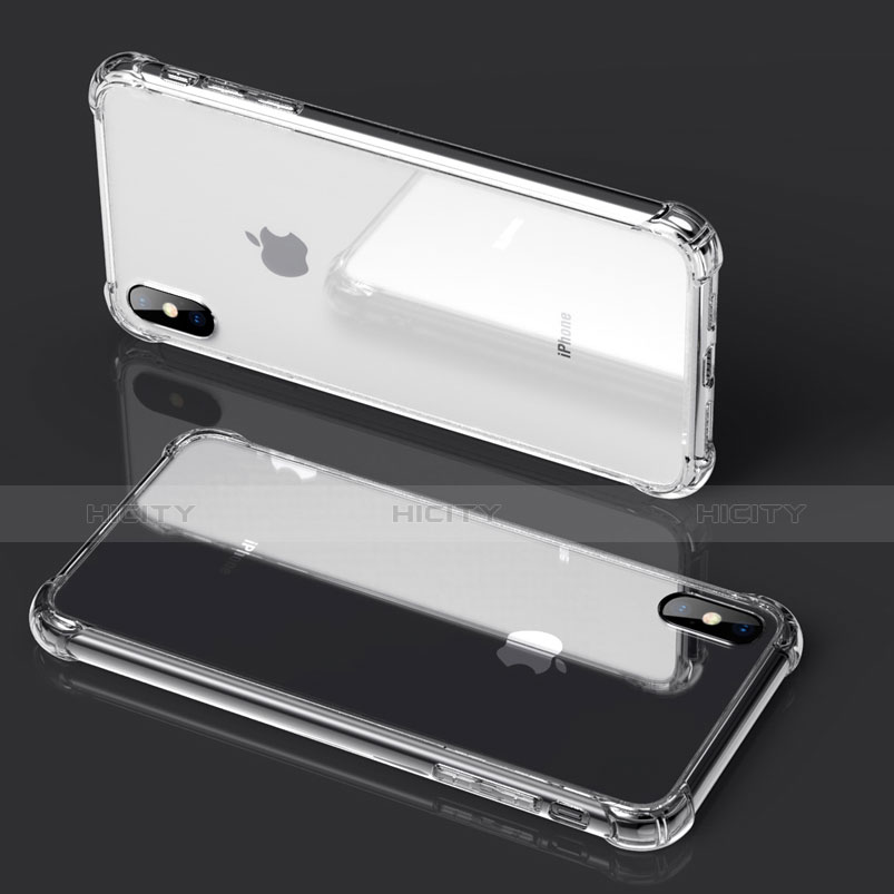 Custodia Silicone Trasparente Ultra Sottile Morbida C20 per Apple iPhone Xs Max Chiaro