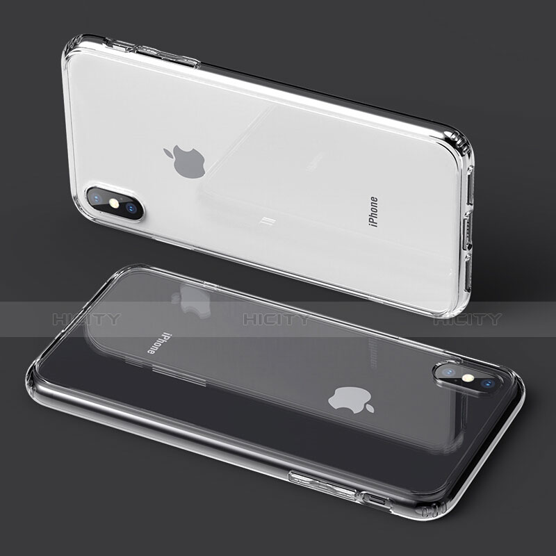 Custodia Silicone Trasparente Ultra Sottile Morbida C21 per Apple iPhone X Chiaro