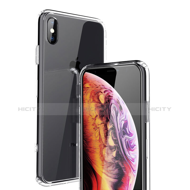 Custodia Silicone Trasparente Ultra Sottile Morbida C21 per Apple iPhone Xs Max Chiaro