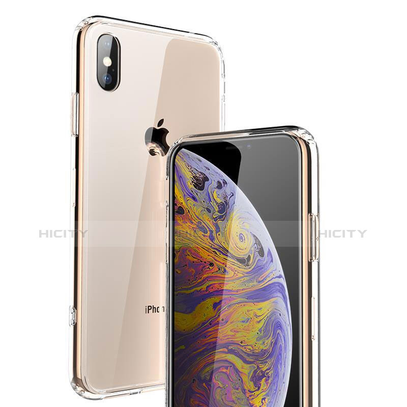 Custodia Silicone Trasparente Ultra Sottile Morbida C21 per Apple iPhone Xs Max Chiaro