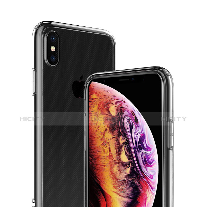 Custodia Silicone Trasparente Ultra Sottile Morbida C22 per Apple iPhone X Chiaro