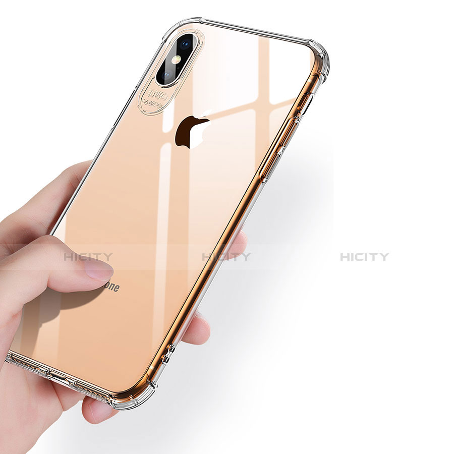 Custodia Silicone Trasparente Ultra Sottile Morbida C23 per Apple iPhone Xs Chiaro