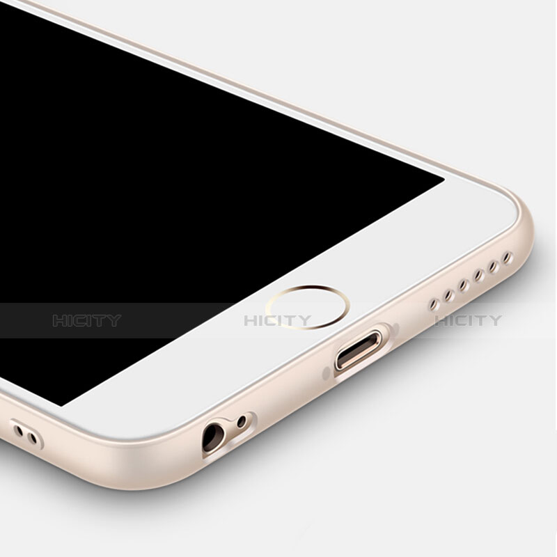 Custodia Silicone Trasparente Ultra Sottile Morbida con Anello Supporto per Apple iPhone 6S Plus Chiaro
