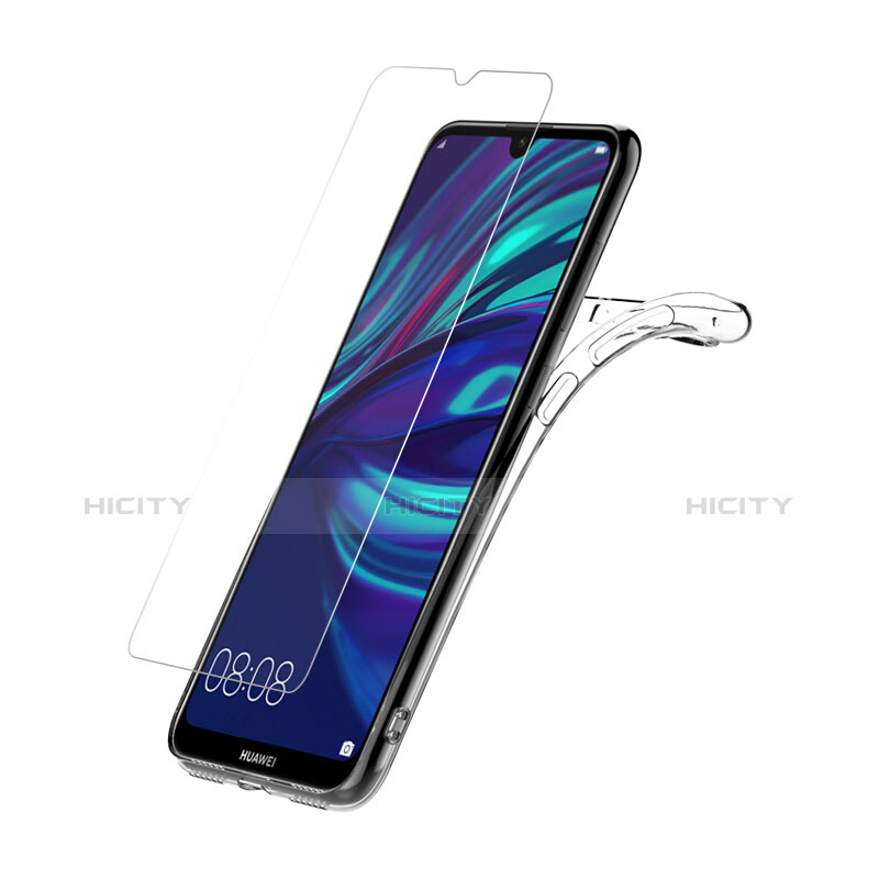 Custodia Silicone Trasparente Ultra Sottile Morbida con Pellicola Protettiva per Huawei Enjoy 9 Chiaro