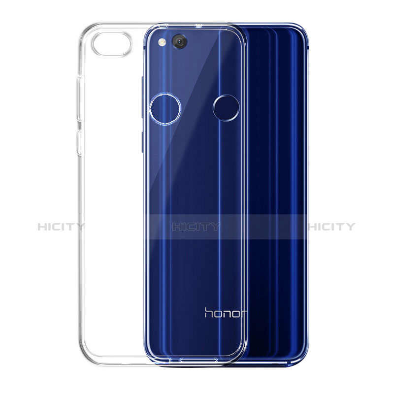 Custodia Silicone Trasparente Ultra Sottile Morbida con Pellicola Protettiva per Huawei Honor 8 Lite Blu