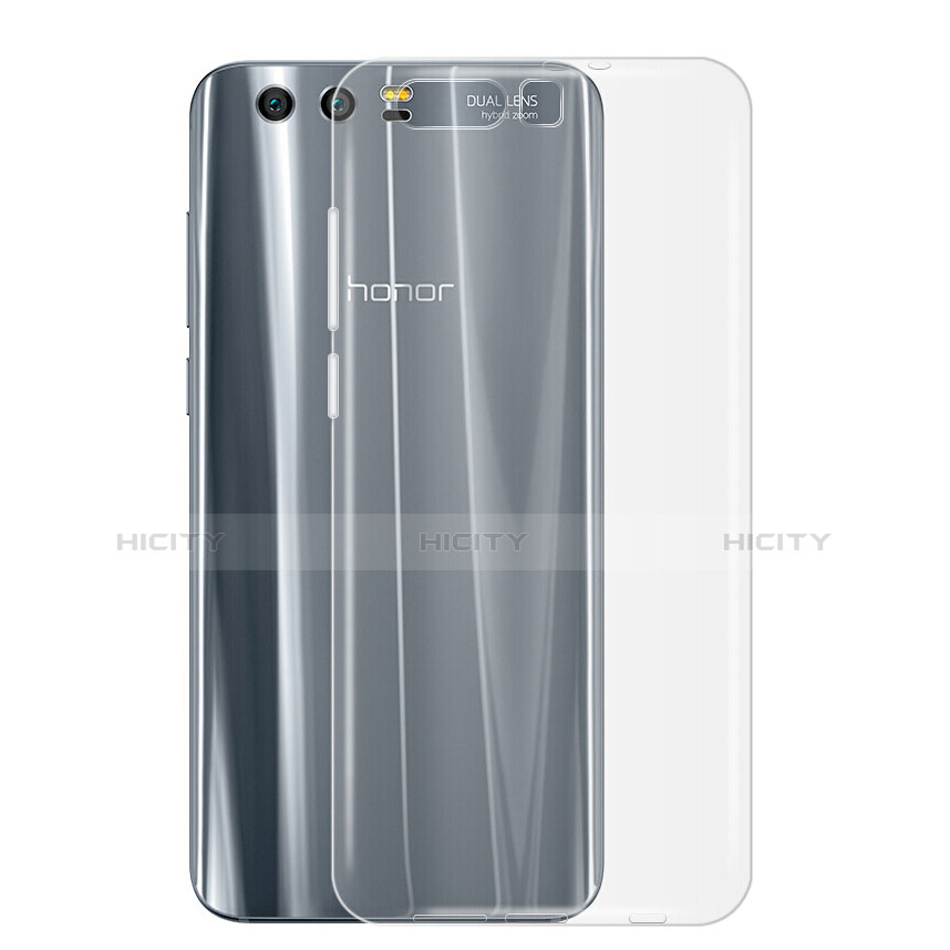 Custodia Silicone Trasparente Ultra Sottile Morbida con Pellicola Protettiva per Huawei Honor 9 Premium Grigio