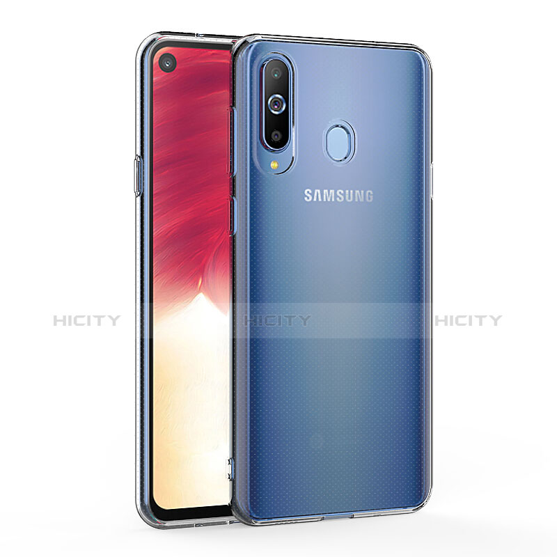 Custodia Silicone Trasparente Ultra Sottile Morbida con Pellicola Protettiva per Samsung Galaxy A8s SM-G8870 Chiaro