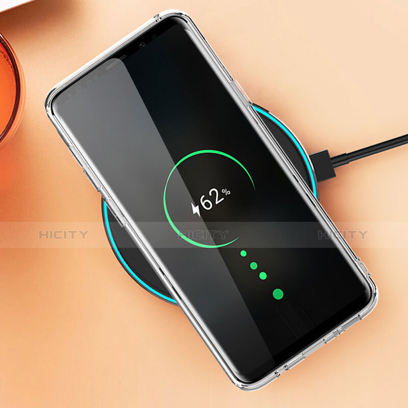 Custodia Silicone Trasparente Ultra Sottile Morbida con Pellicola Protettiva per Samsung Galaxy S9 Plus Chiaro