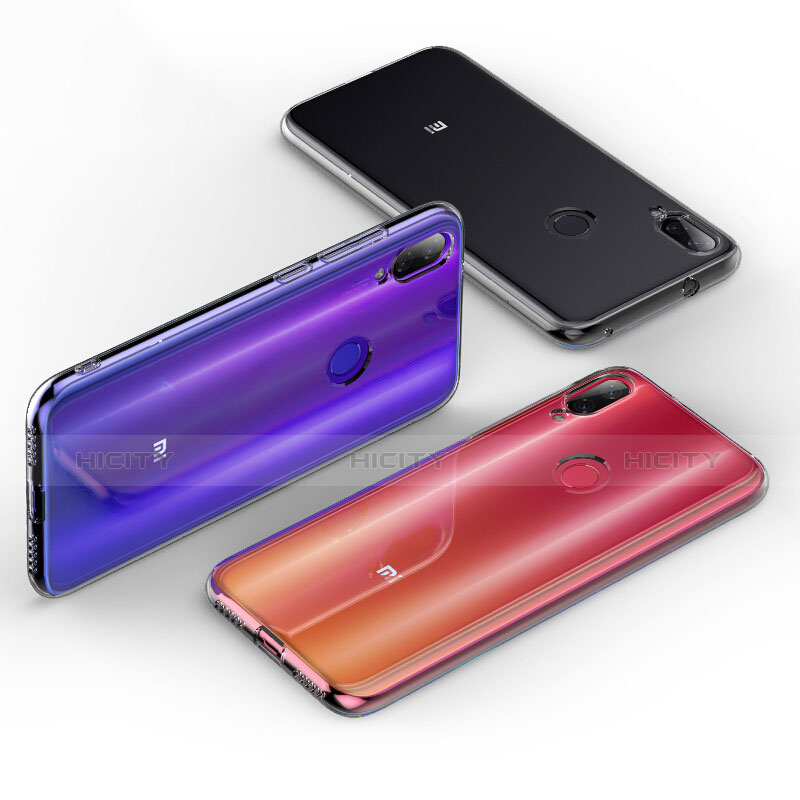 Custodia Silicone Trasparente Ultra Sottile Morbida con Pellicola Protettiva per Xiaomi Mi Play 4G Chiaro