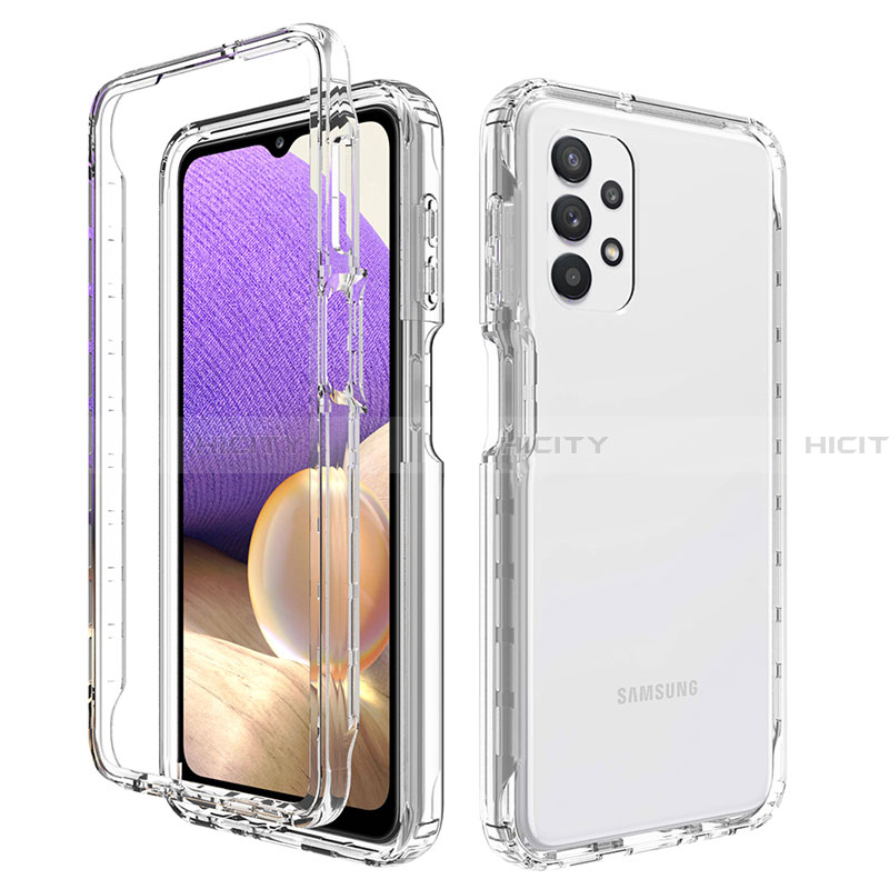 Custodia Silicone Trasparente Ultra Sottile Morbida Cover Fronte e Retro 360 Gradi Sfumato JX1 per Samsung Galaxy A32 5G