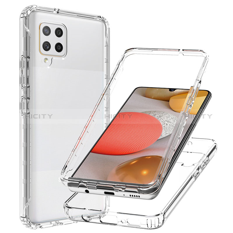 Custodia Silicone Trasparente Ultra Sottile Morbida Cover Fronte e Retro 360 Gradi Sfumato JX1 per Samsung Galaxy A42 5G