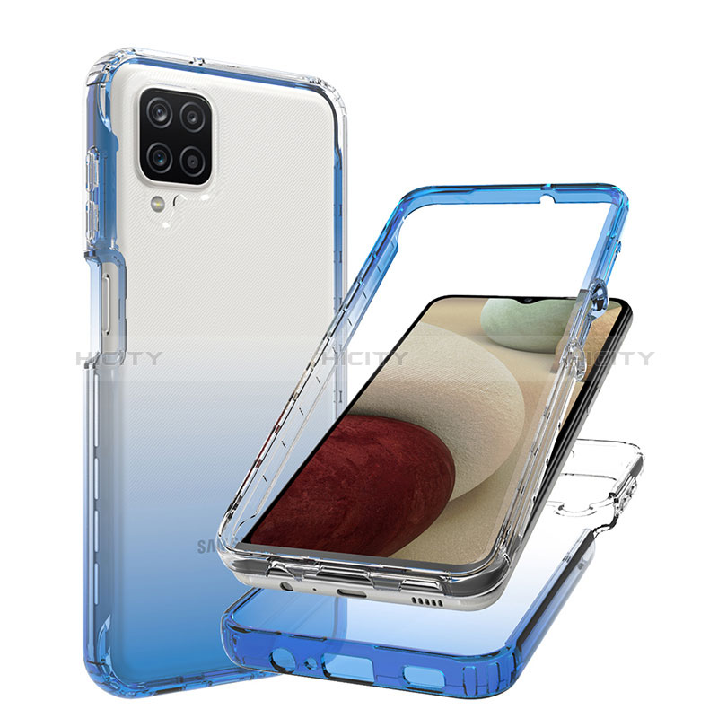 Custodia Silicone Trasparente Ultra Sottile Morbida Cover Fronte e Retro 360 Gradi Sfumato JX1 per Samsung Galaxy M12