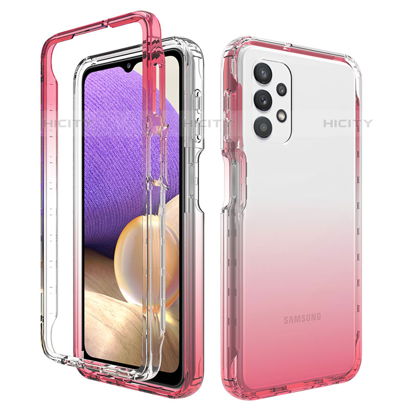 Custodia Silicone Trasparente Ultra Sottile Morbida Cover Fronte e Retro 360 Gradi Sfumato JX1 per Samsung Galaxy M32 5G